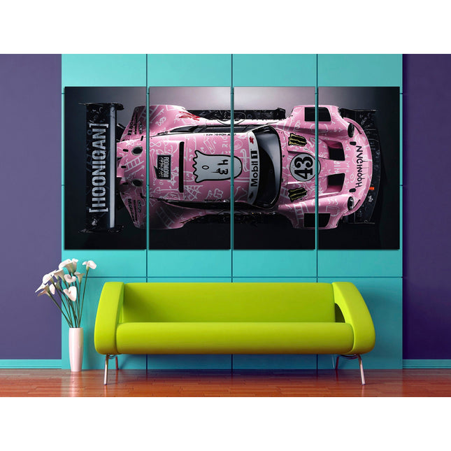 Porsche poster White porsche Car art Pink porsche