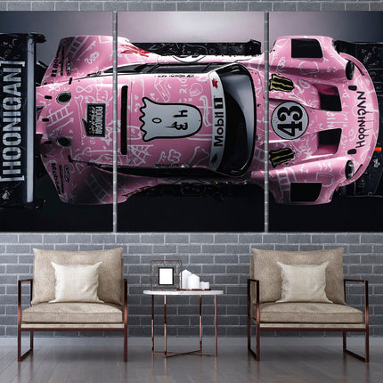 Porsche poster White porsche Car art Pink porsche