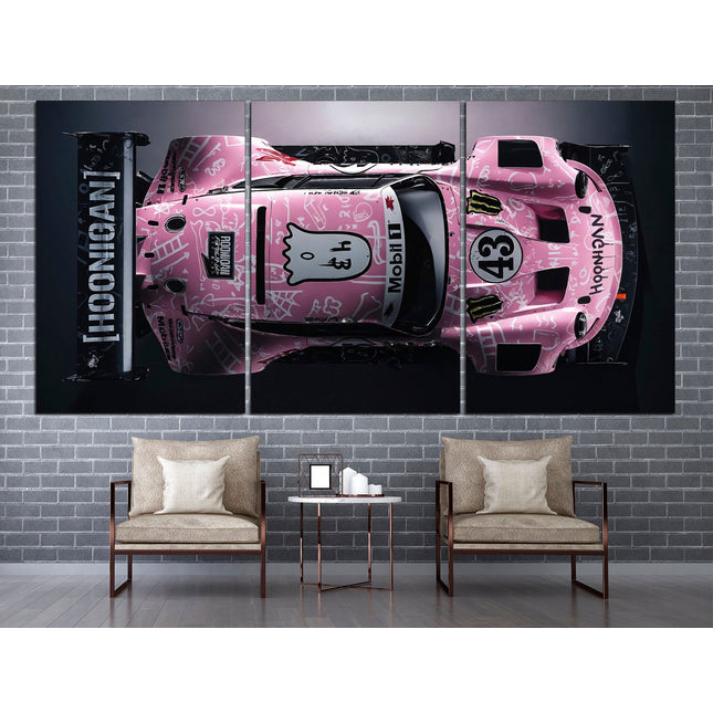 Porsche poster White porsche Car art Pink porsche