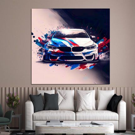 Bmw poster Modern car BMW black gift for boyfriend