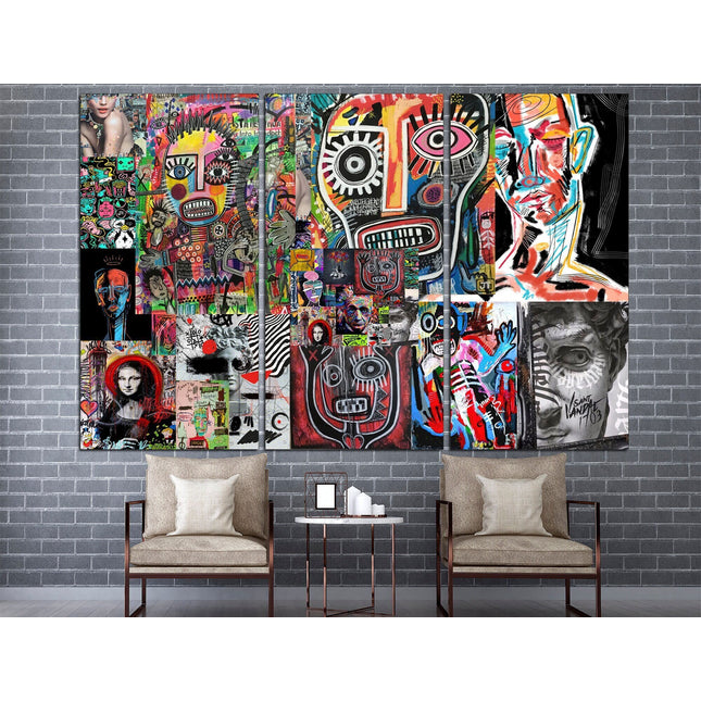 Graffiti street art Contemporary print Trendy wall art Street art on canvas Modern wall art Urban wall art Modern art canvas Decorative art
