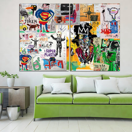 Contemporary art Graffiti Street Art Urban wall art Street art on canvas Original canvas art Banksy street art Ready to hang canvas