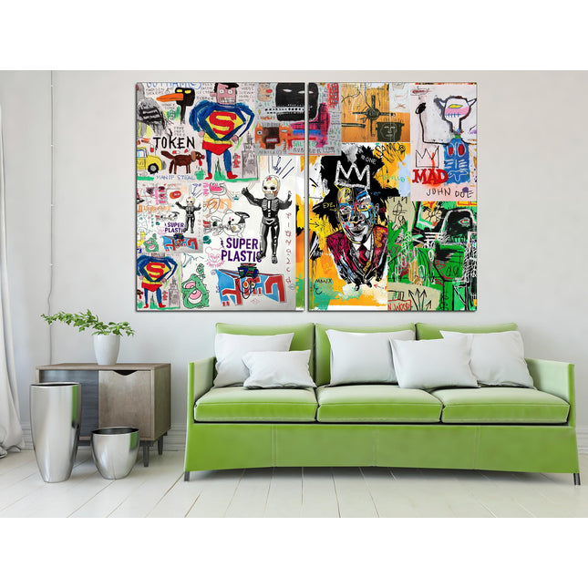 Contemporary art Graffiti Street Art Urban wall art Street art on canvas Original canvas art Banksy street art Ready to hang canvas