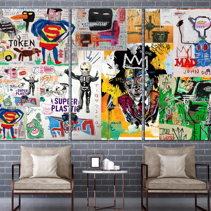 Contemporary art Graffiti Street Art Urban wall art Street art on canvas Original canvas art Banksy street art Ready to hang canvas