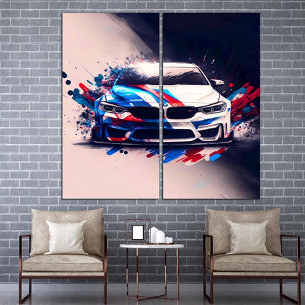 Bmw poster Modern car BMW black gift for boyfriend