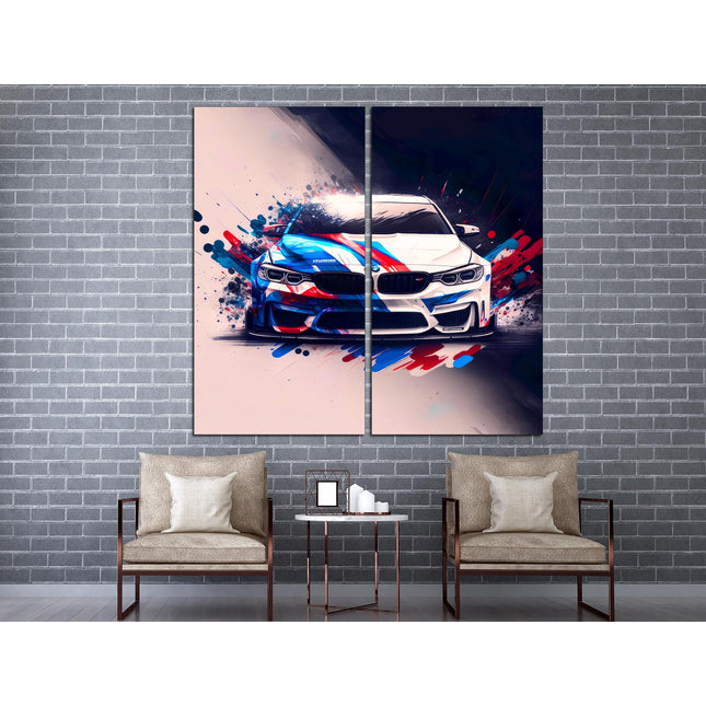 Bmw poster Modern car BMW black gift for boyfriend