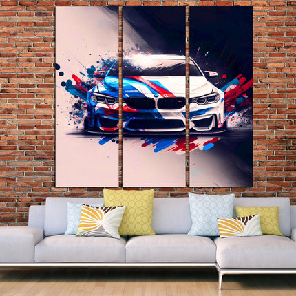 Bmw poster Modern car BMW black gift for boyfriend