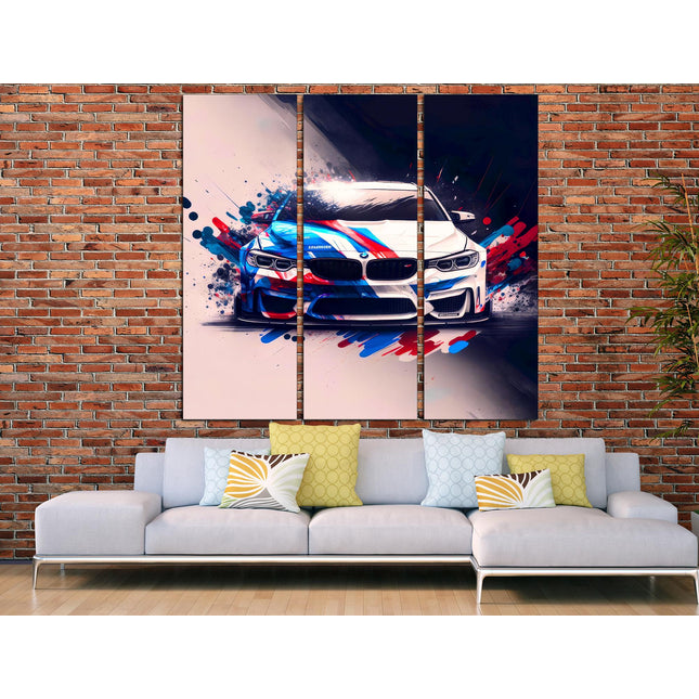 Bmw poster Modern car BMW black gift for boyfriend