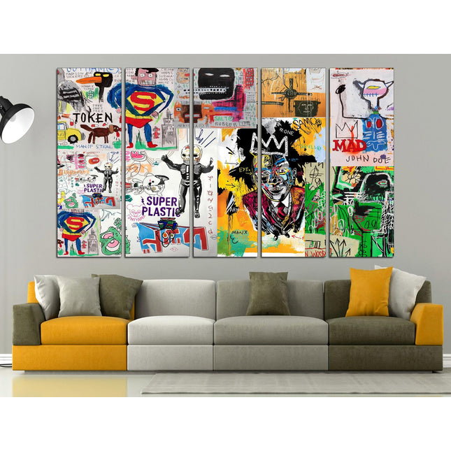 Contemporary art Graffiti Street Art Urban wall art Street art on canvas Original canvas art Banksy street art Ready to hang canvas