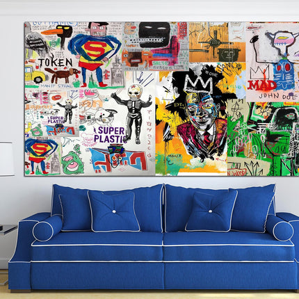 Contemporary art Graffiti Street Art Urban wall art Street art on canvas Original canvas art Banksy street art Ready to hang canvas