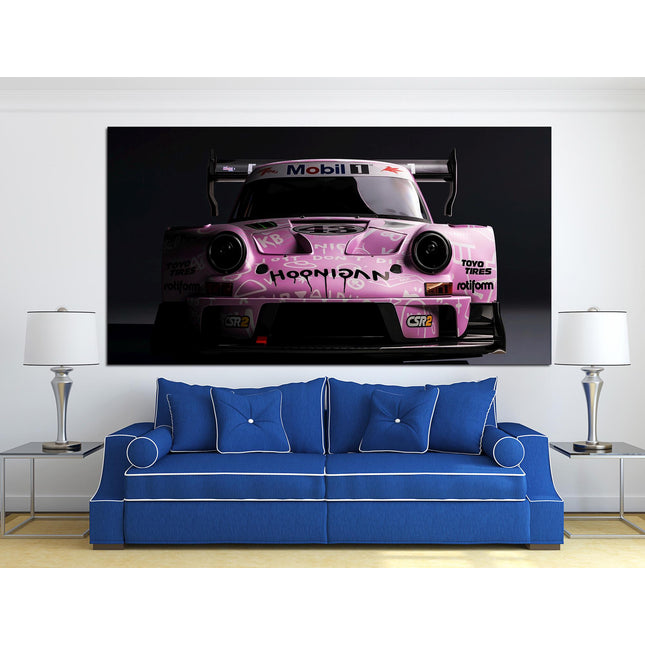 Porsche poster White porsche Car art Pink porsche