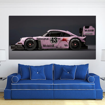 Porsche poster White porsche Car art Pink porsche