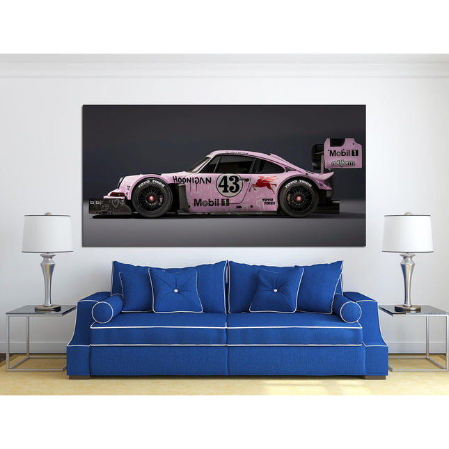 Porsche poster White porsche Car art Pink porsche