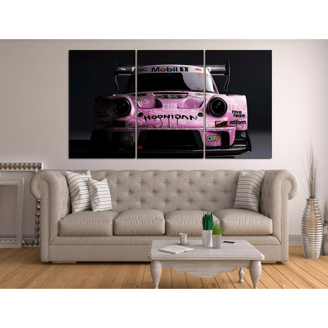 Porsche poster White porsche Car art Pink porsche