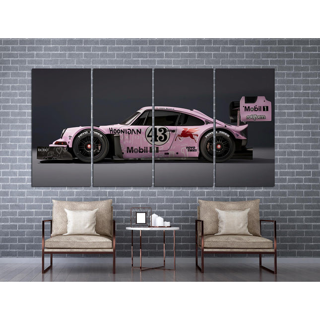 Porsche poster White porsche Car art Pink porsche