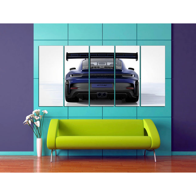 Porsche poster White porsche Car art