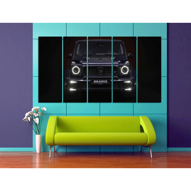 Gift for a boy Automotive art Black Mercedes