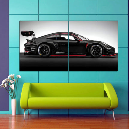Porsche poster White porsche Car art Black porsche