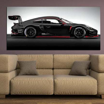 Porsche poster White porsche Car art Black porsche