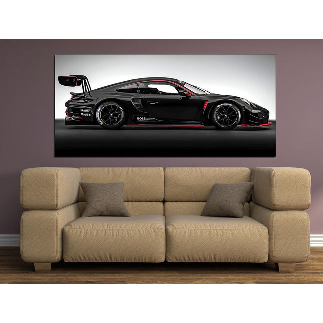 Porsche poster White porsche Car art Black porsche