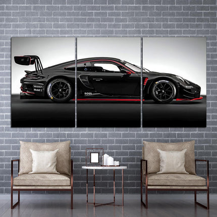 Porsche poster White porsche Car art Black porsche