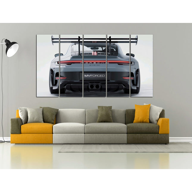 Green porsche Porsche 911 Racing car