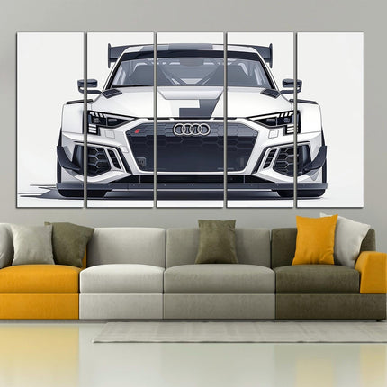 Black audi Canvas audi Sports car print Car guy gift