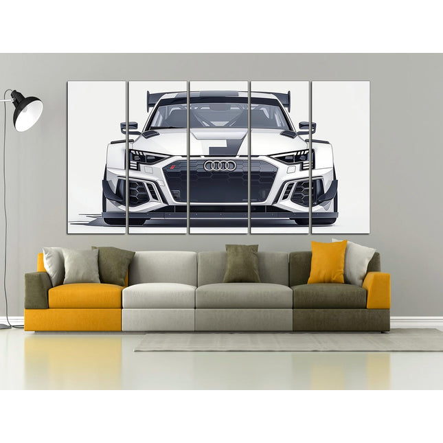 Black audi Canvas audi Sports car print Car guy gift