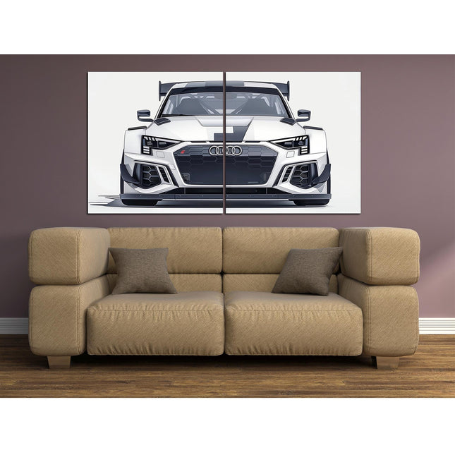Black audi Canvas audi Sports car print Car guy gift