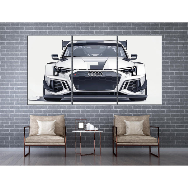 Black audi Canvas audi Sports car print Car guy gift