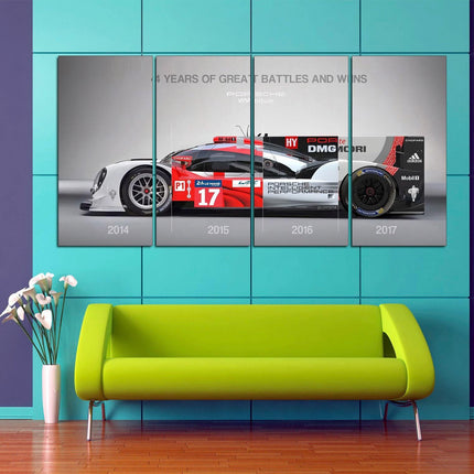 Porsche poster White porsche Car art