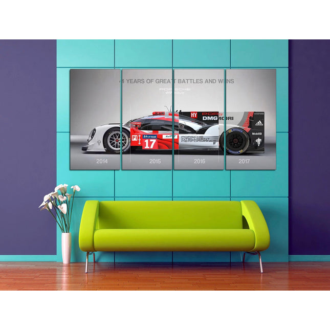 Porsche poster White porsche Car art