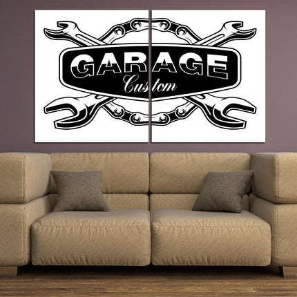 Car art Automotive art Painting in garage