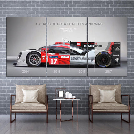 Porsche poster White porsche Car art