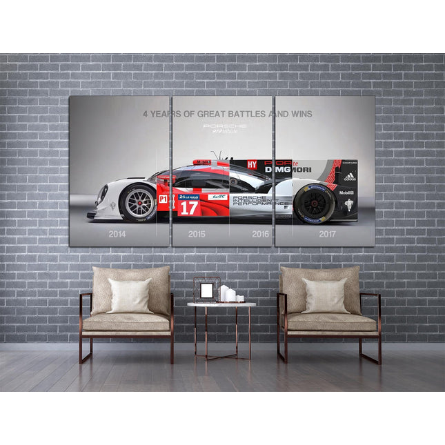 Porsche poster White porsche Car art